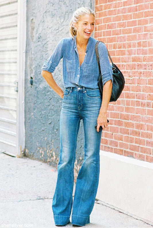 How to Style Flared Jeans
