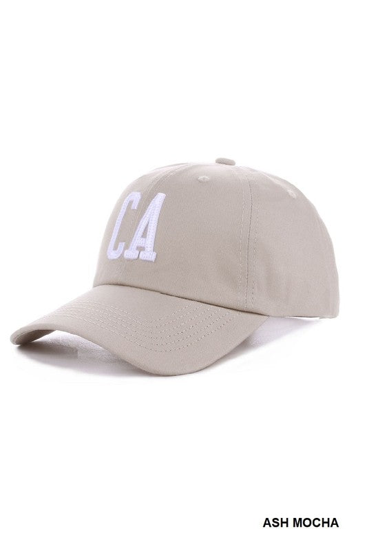 CA Embroidered Baseball Cap