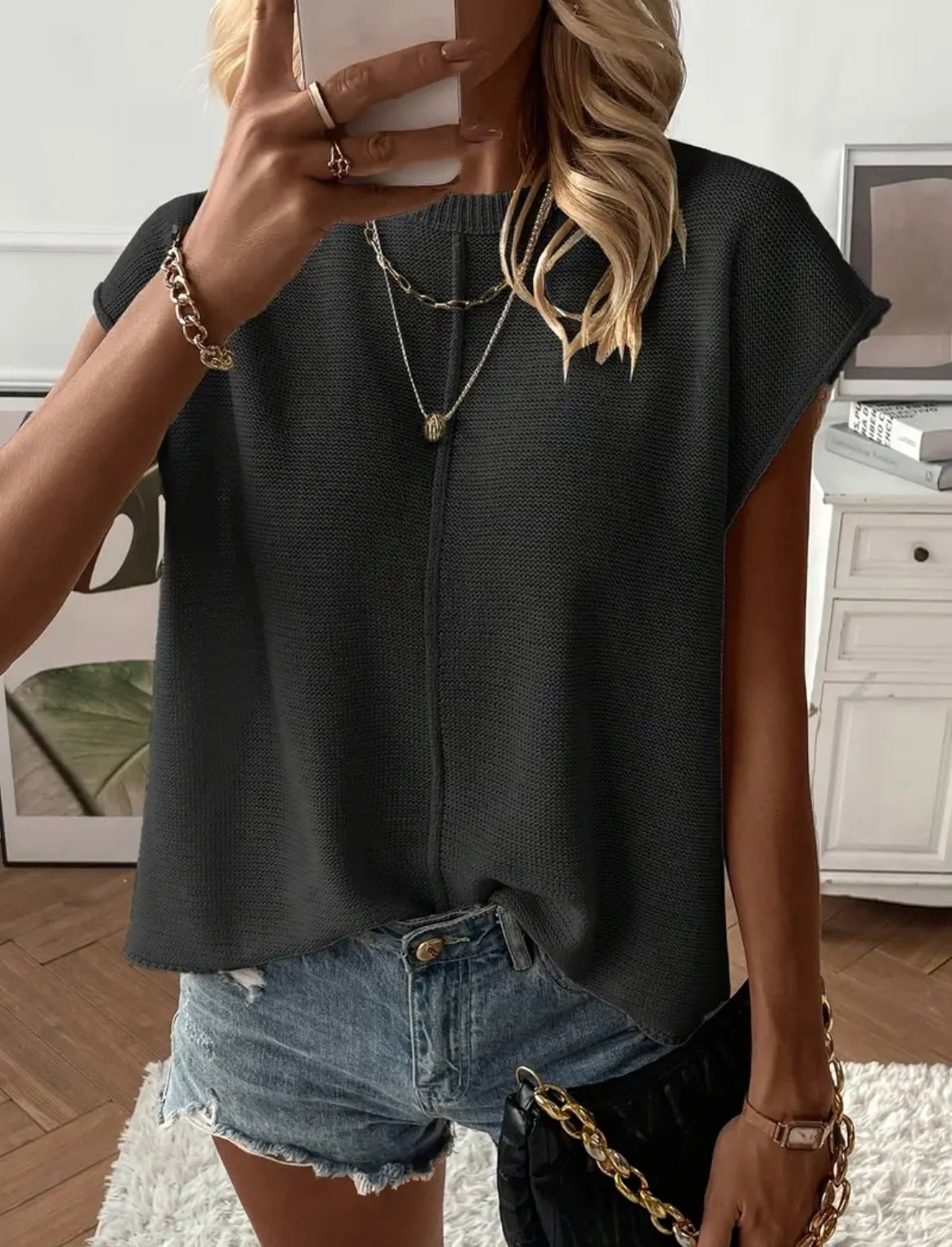 Sleeveless Knit Top