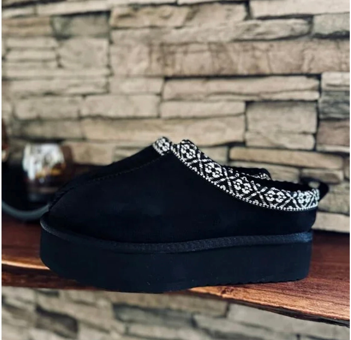 Platform Slip-On Black