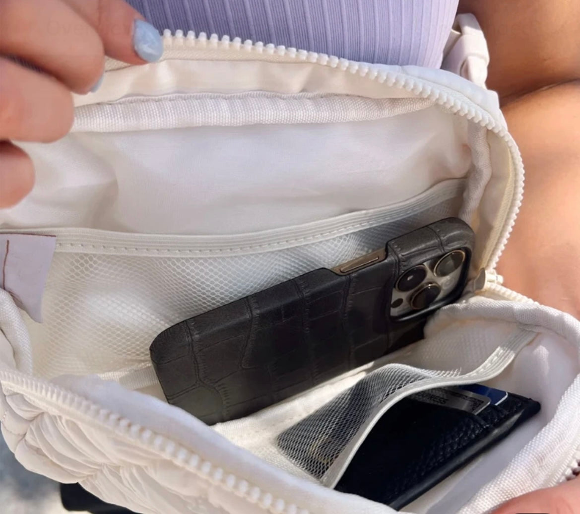 Quilted Puffy Belt Bag