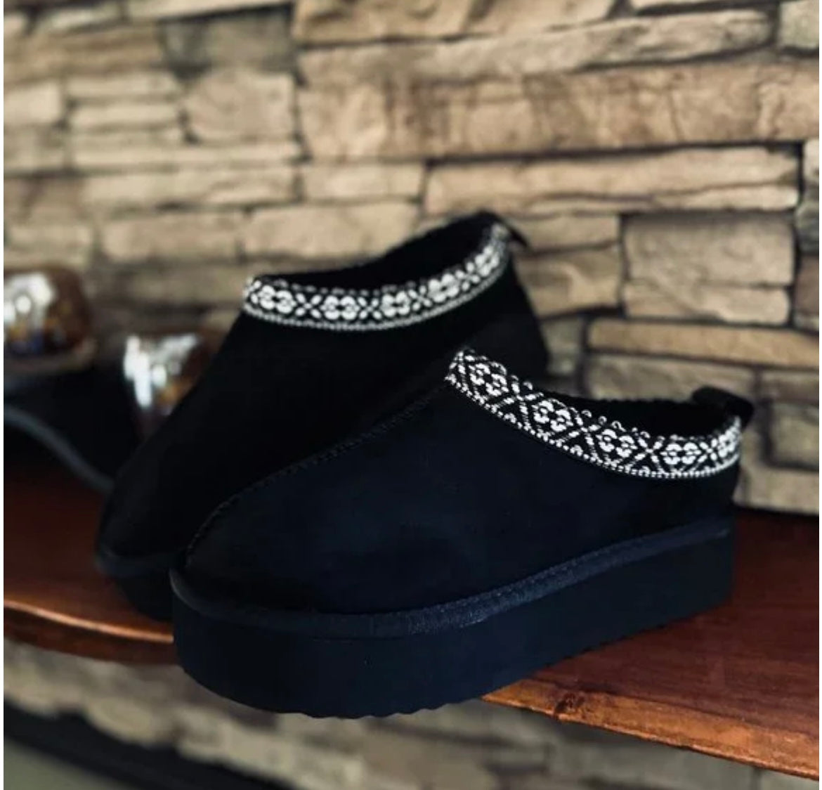 Platform Slip-On Black
