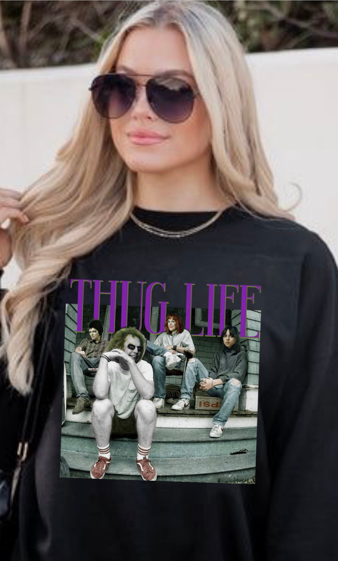 Beetlejuice Thug Life Crewneck