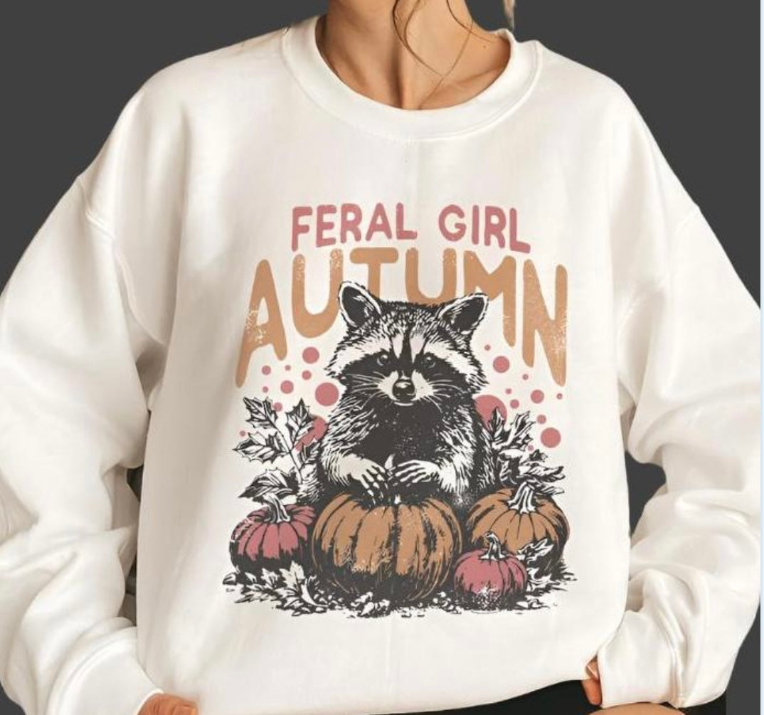 Feral Girl Autumn Crewneck