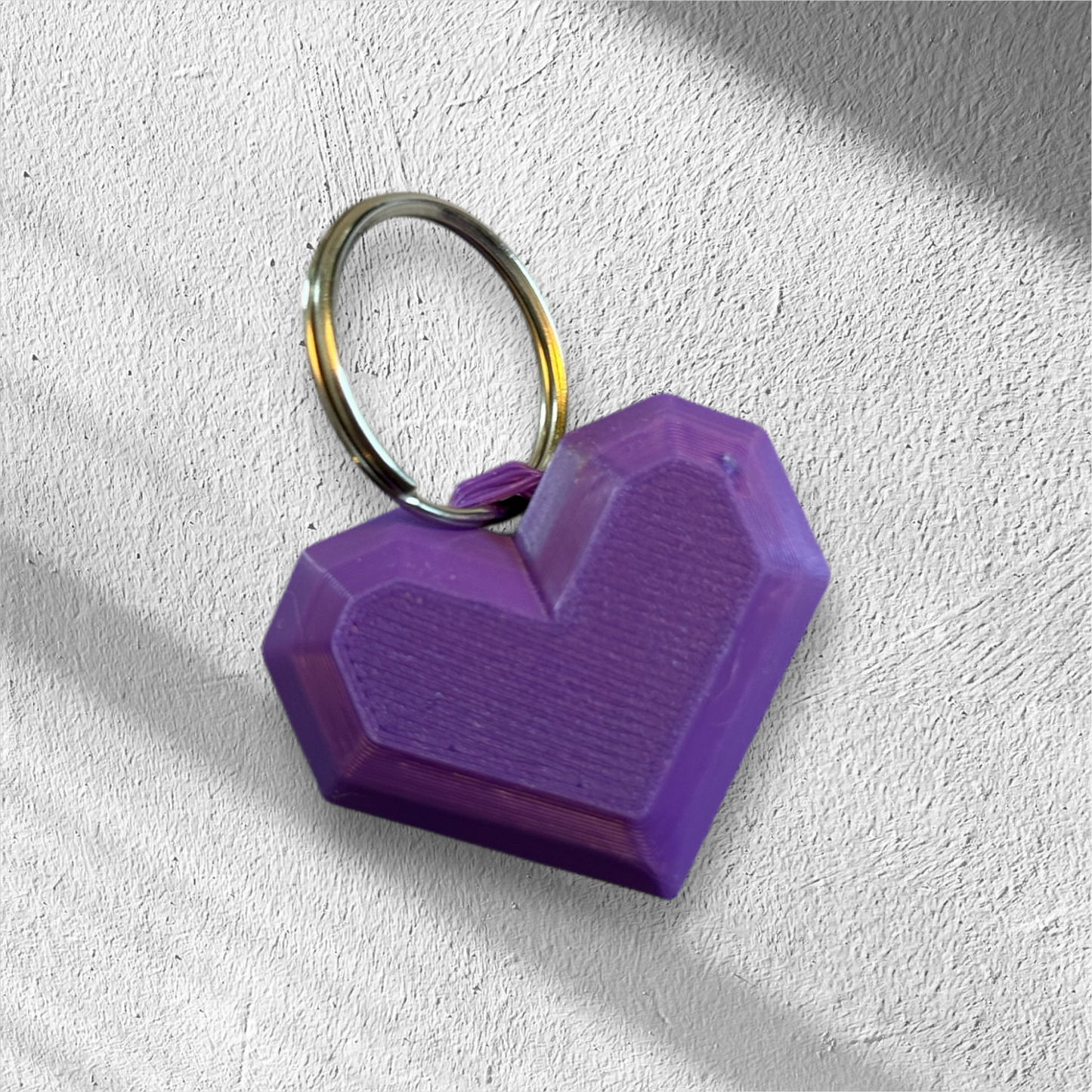 Heart 💜 Keychain (made by my son)
