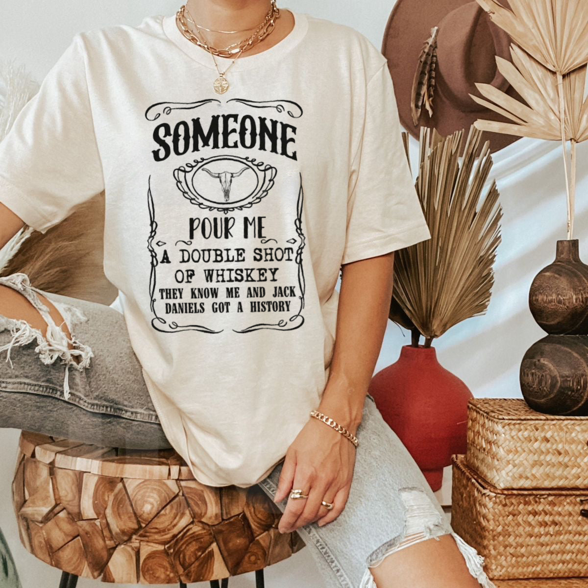 Double Shot of Whiskey Tee
