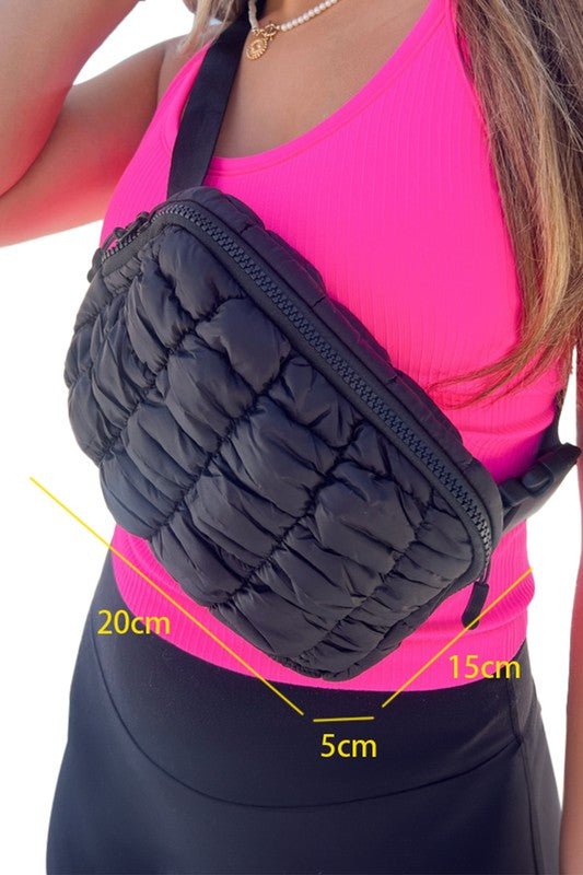 Quilted Puffy Belt Bag