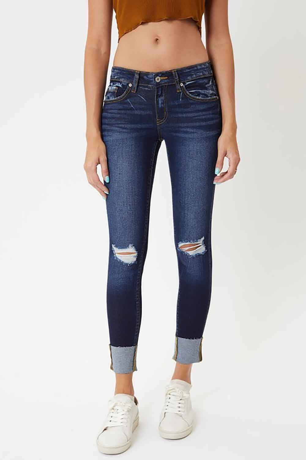 Kancan Cuffed Jeans Sz 7/27