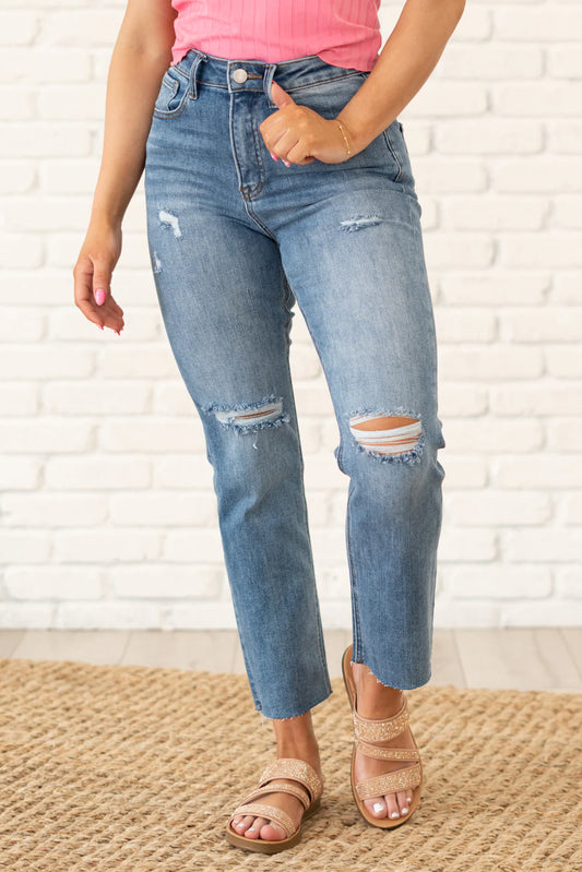 Risen Cropped Jeans Sz 7/28