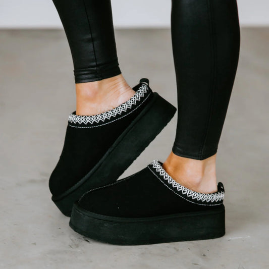 Platform Slip-On Black