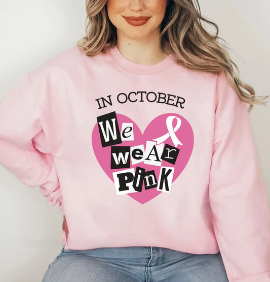 In October We Wear Pink Crewneck