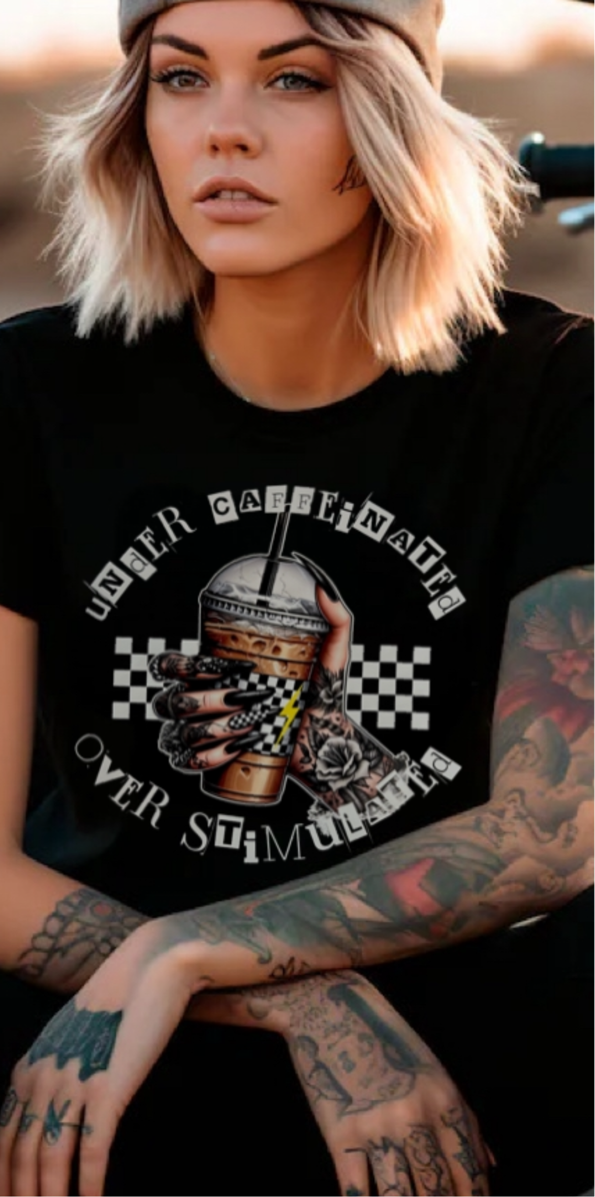 Under Caffeinated Tee