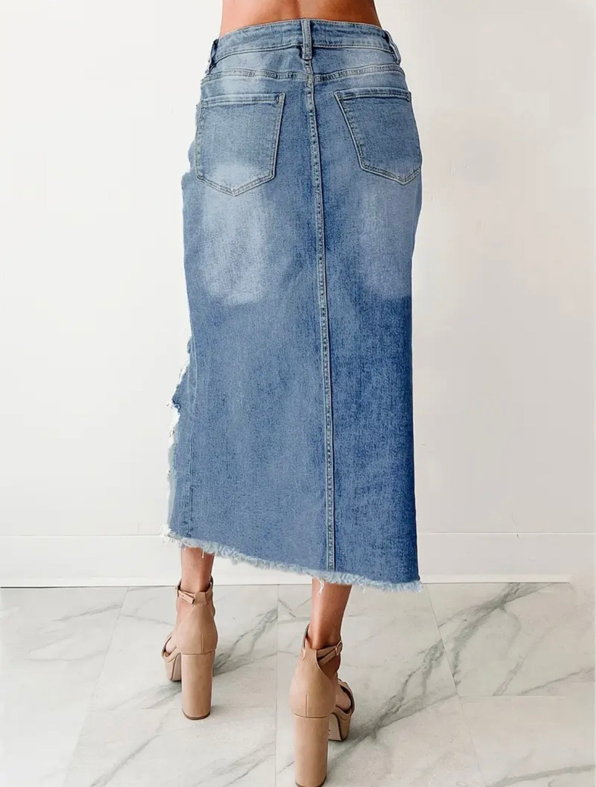 Pre-Order Macy Denim Skirt