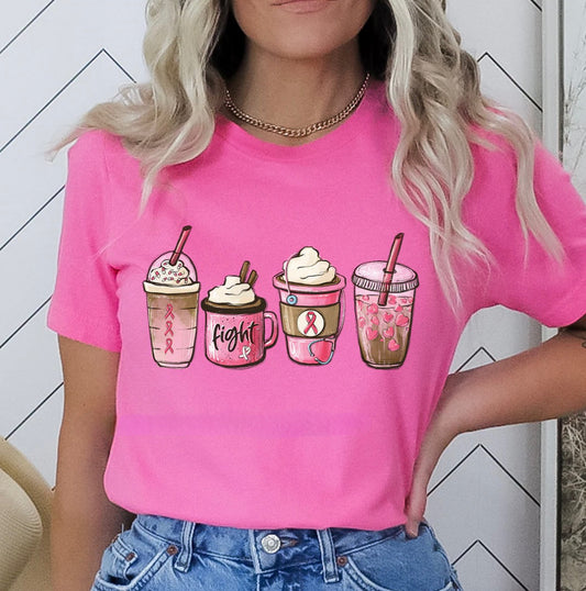 Support Breast Cancer Coffee Tee
