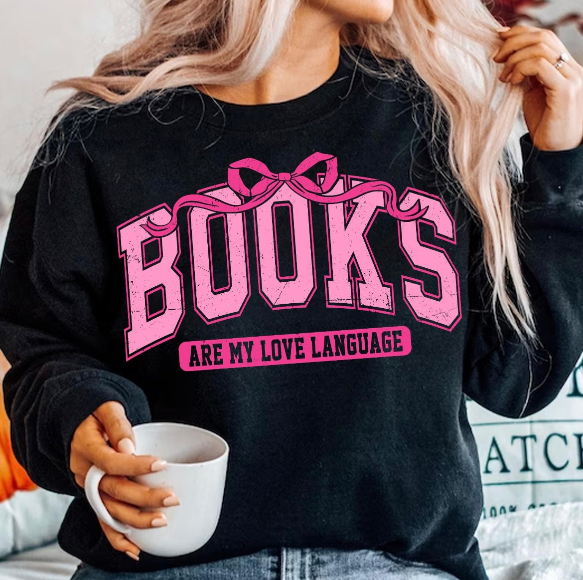 Books Are My Love Language Crewneck