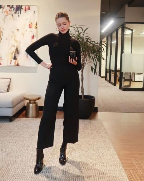 High Waisted Wide Leg Crops