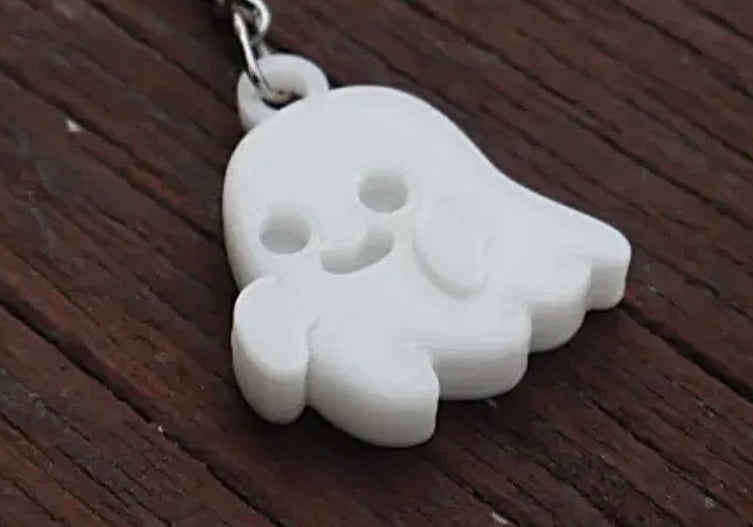 Glow In The Dark Ghost Keychain (made by my son)