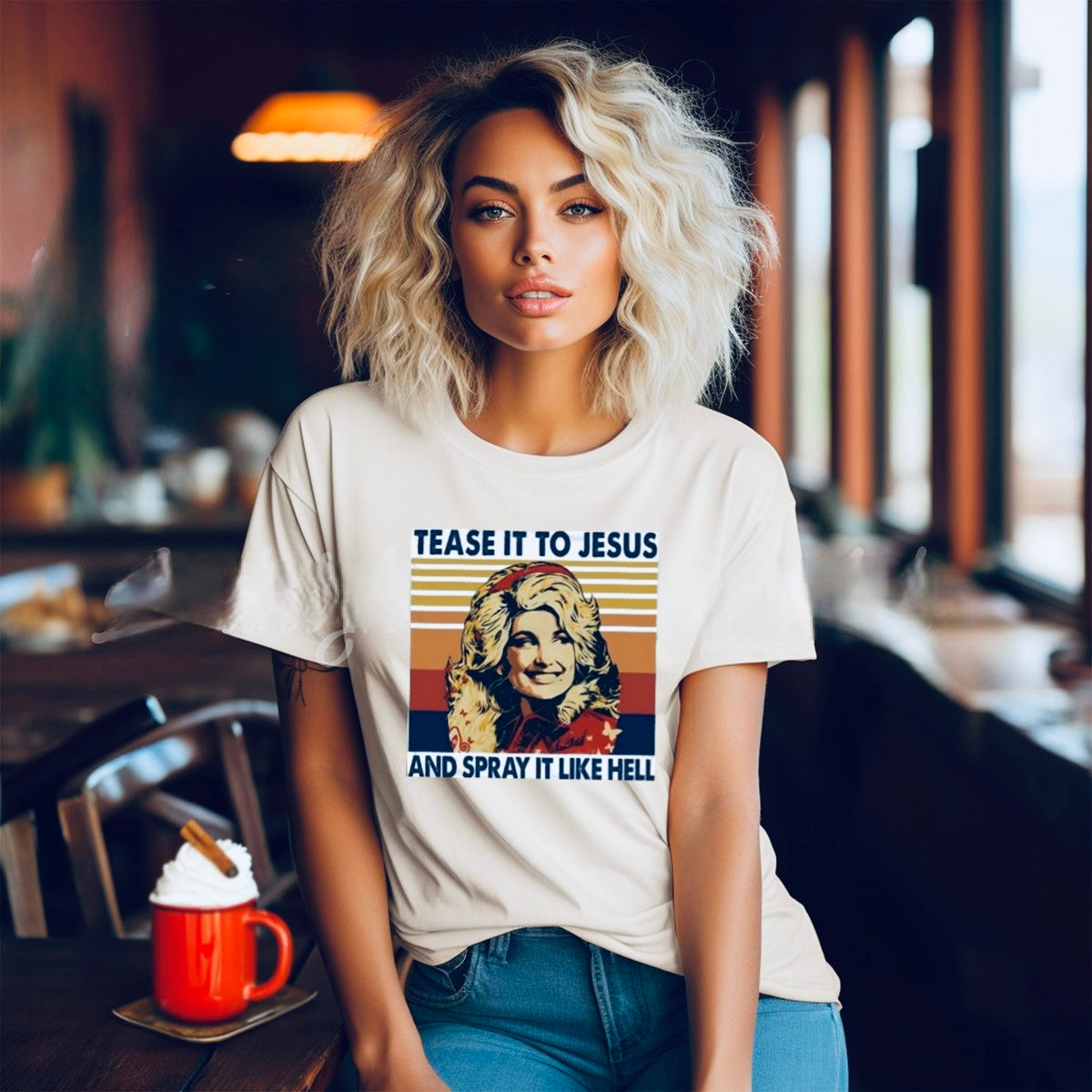 Dolly Tease It To Jesus Tee