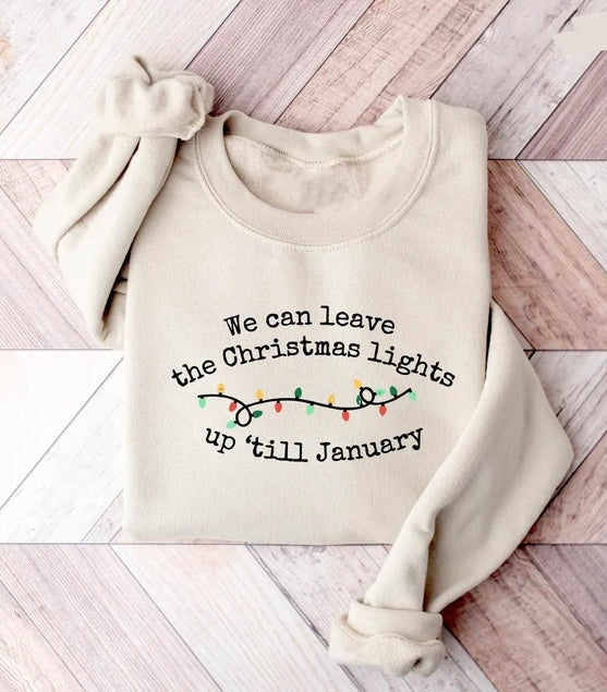 Taylor Christmas Lights Crewneck