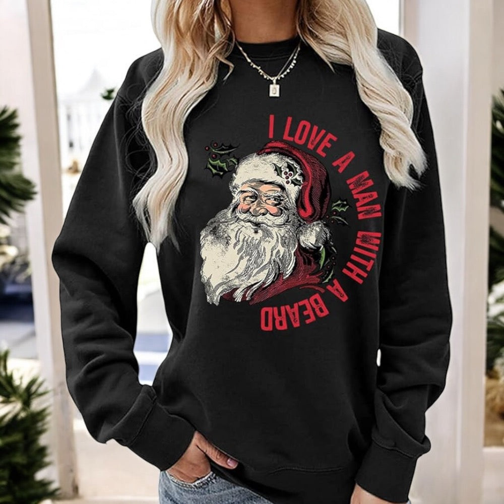 I Love A Man With a Beard Crewneck