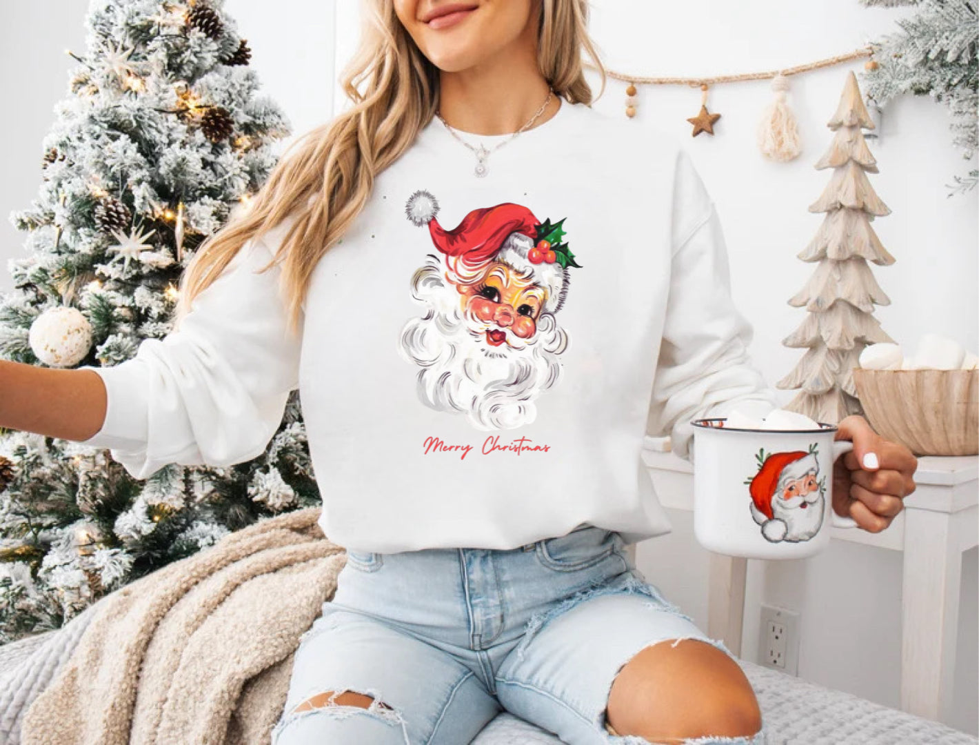 Vintage Santa Crewneck