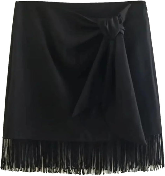 Tassel Mini Skirt Sz L. Fits M-L
