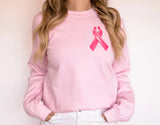 Breast Cancer Small Logo Crewneck