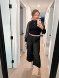 High Waisted Wide Leg Crops