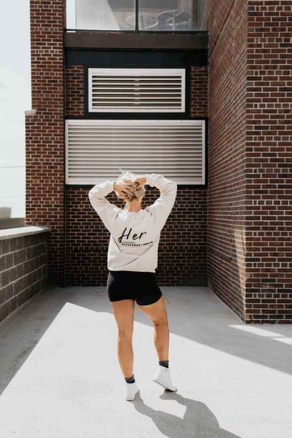 Becoming “Her” Blynn Fit Crewneck Sweater