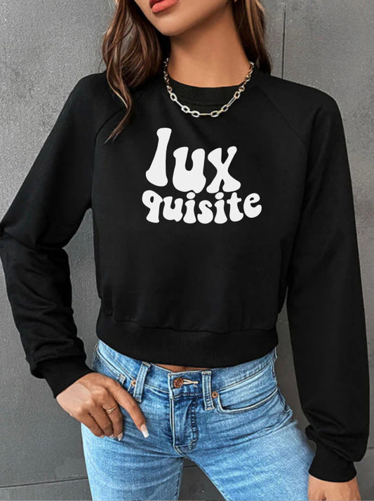 Luxquisite Semi-Crop Crewneck