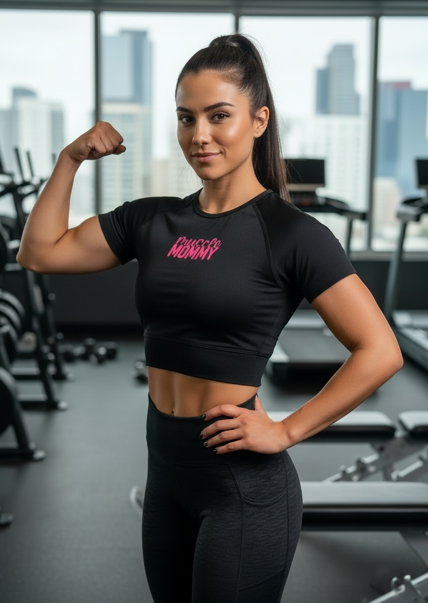 Relentless Muscle Mommy Crop Top