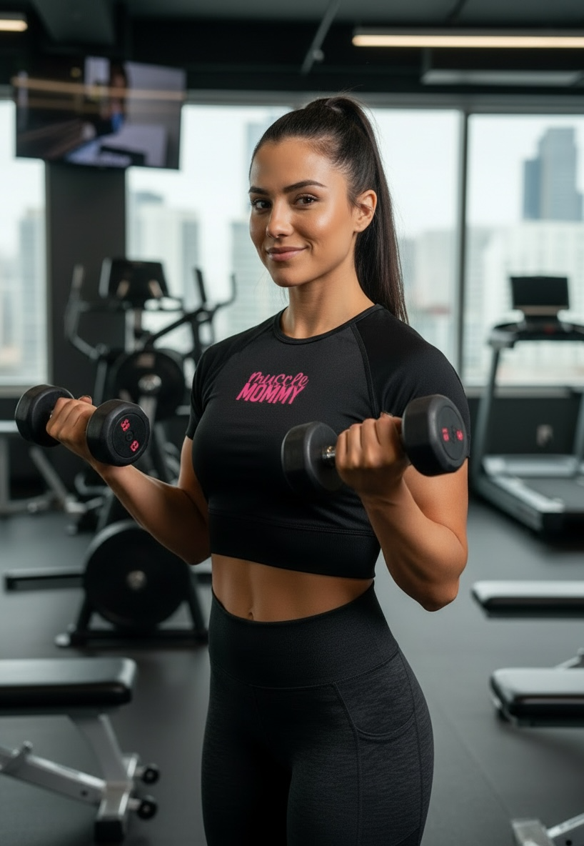 Relentless Muscle Mommy Crop Top