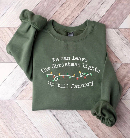 Taylor Christmas Lights Crewneck