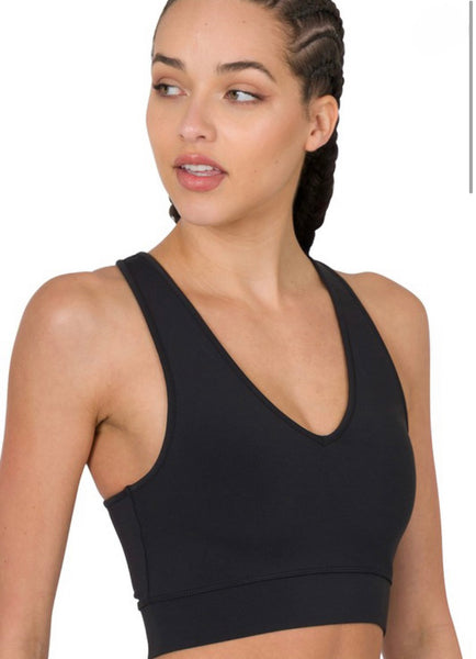 Racerback Cropped Tank Top